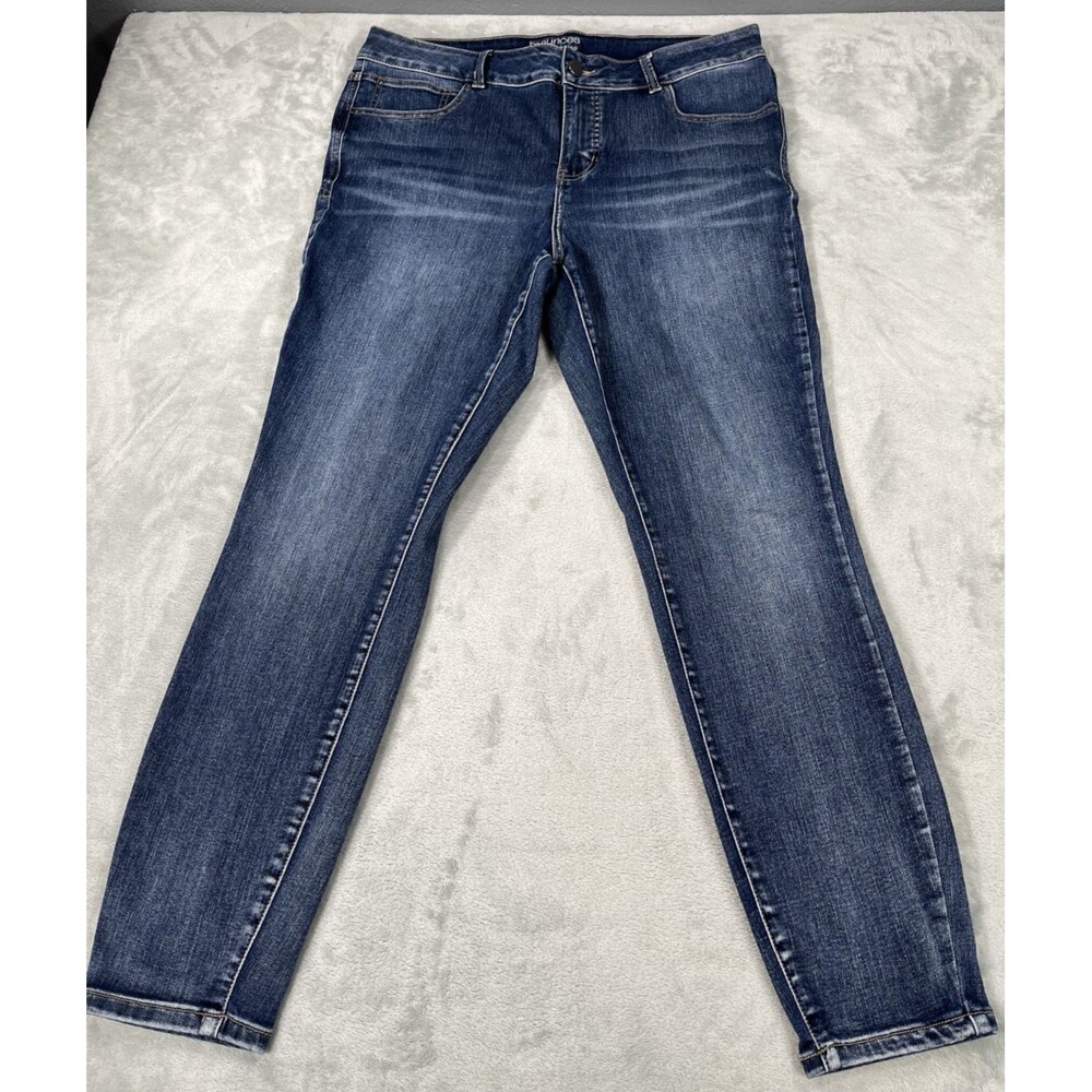 Maurices Everflex Jeans 16W Regular High Rise Blue Denim Skinny Stretch